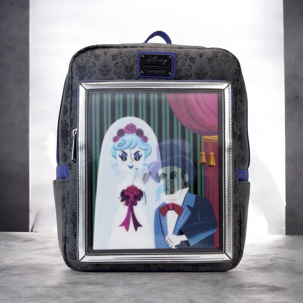 Disney Loungefly Haunted Mansion Black Widow Bride Backpack 🆕 - Picture 1 of 9